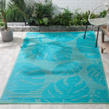 Tapis d'extérieur imperméable en plastique recyclé - Alesander - 5 pi x 8 pi