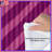 Pink Purple Diagonal Stripes Comforter-128700247