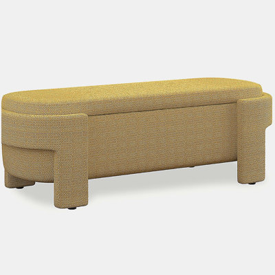 Banc rembourré avec grand espace de rangement