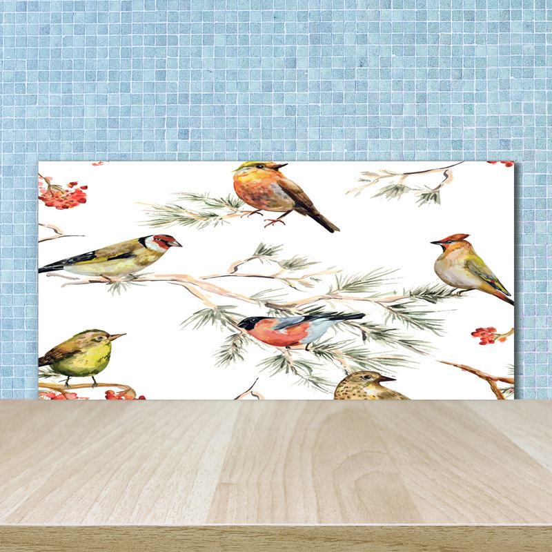 50cm W x 100cm L Glass Peel and Stick Panel