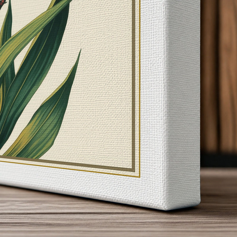 Three Carnations Botanical - Wrapped Canvas, 24x16 - 61.0 x 40.6 cm, White Border