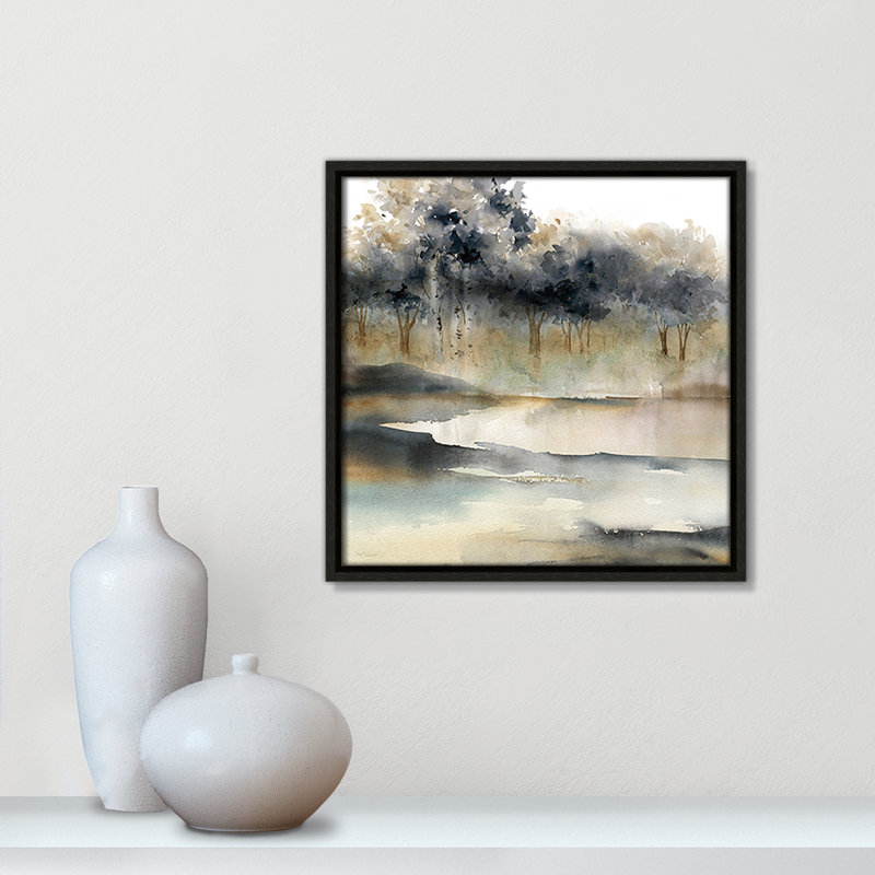 Collection Silent Waters Silent Waters I par Carol Robinson, Espresso, H 13,5 po x l 13,5 po x P 2 po
