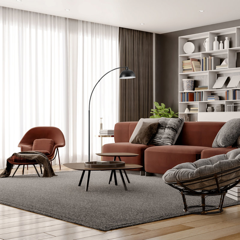 Modern 78.4" Arched/arc  Floor Lamp with Metal Shade