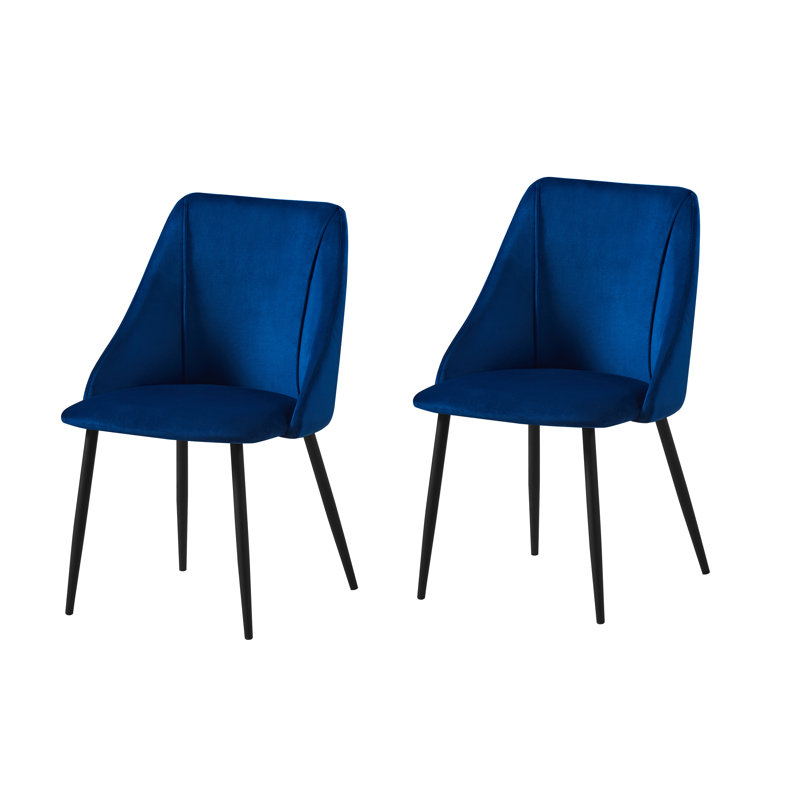 Fauteuil d'appoint en velours, Bleu