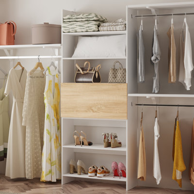 Closet Shelving With Desk