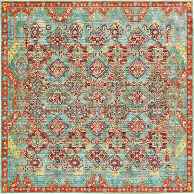 Glasser Oriental Indoor Rug, Square 8'