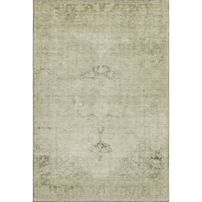 Premium Machine Washable Kiyondrea Beige Rug