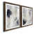 Papier, cadre noyer