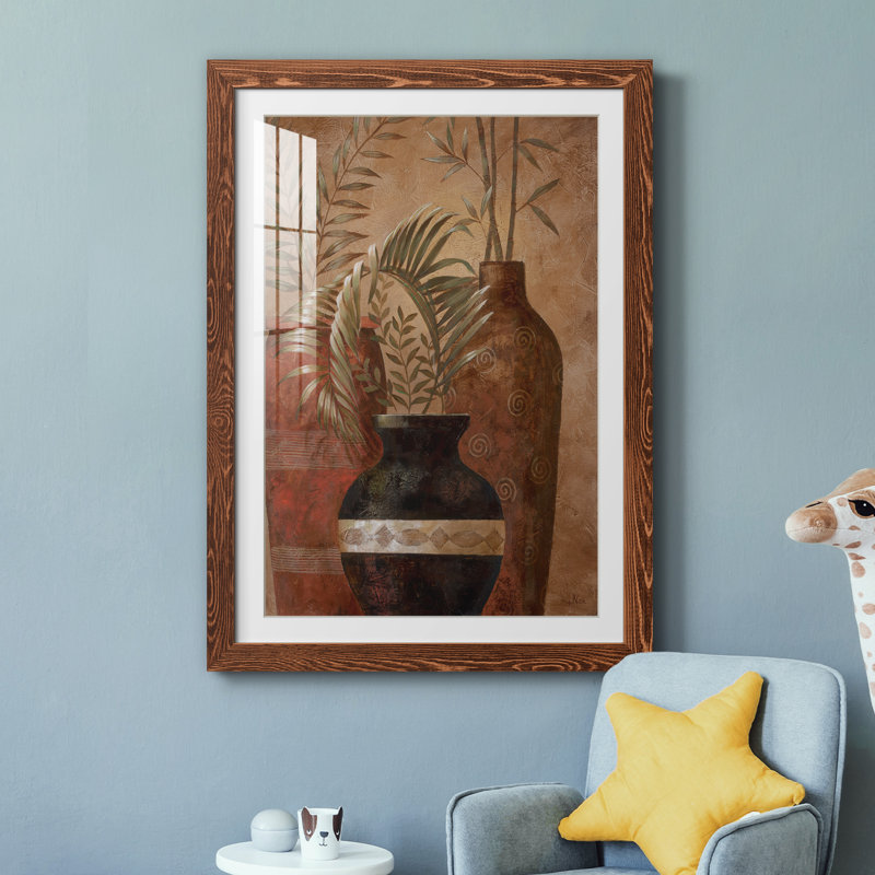 Exotic Holiday II - peinture encadrée, H 31,5 po x l 23,5 po x P 1,5 po, Cadre en érable