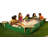 Sandlock Sandboxes 58.5'' x 10'' Plastic Rectangle Sandbox with Cover
