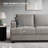 89'' Upholstered Sofa, Modern 3 Seater Corduroy Couch With Square Armrests-2128305162
