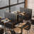 Light Luxury Vintage Cafe Restaurant Benches Faux Leather Upholstered Bench-101269947