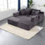 Canapés modulaires à compression, canapé nuage en velours côtelé gris, 130,7 pouces, style moderne pour la maison-788239841