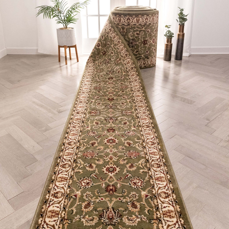 Tapis d'escalier Almore Sarouk, Tapis de couloir 2 pi 3 po x 28 pi