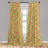 Honeycomb Geometric Semi-Sheer Rod Pocket Curtain Panels-45995614