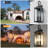 24 in. 3-Light Outdoor Wall Lantern with Clear Glass-1006050326