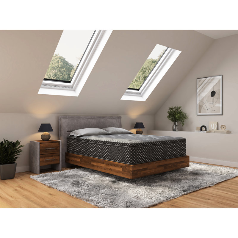 Très grand matelas 13 po, avec mousse HD Comfort et support de périmètre pour un renforcement optimal des bords de repos et une meilleure expérience de sommeil