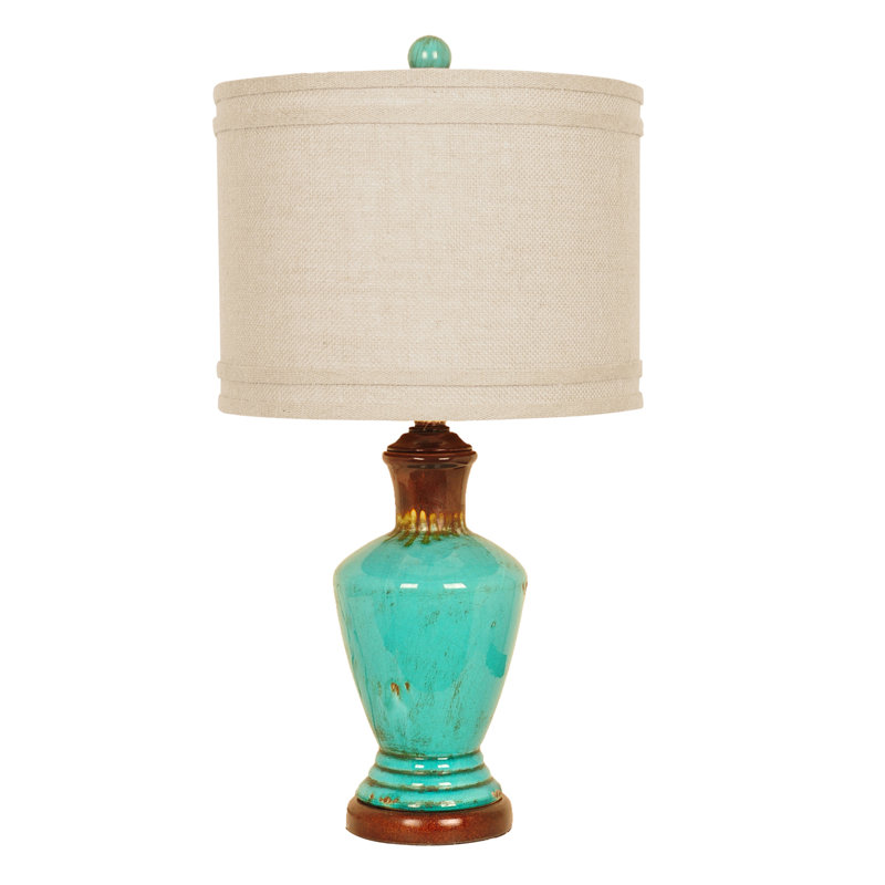Willington Table Lamp, Turquoise