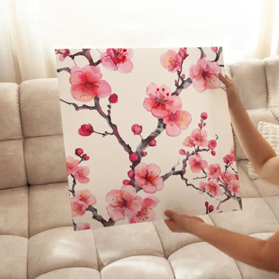 «Floral Plum Blossom IV», reproduction d'art asiatique sans cadre