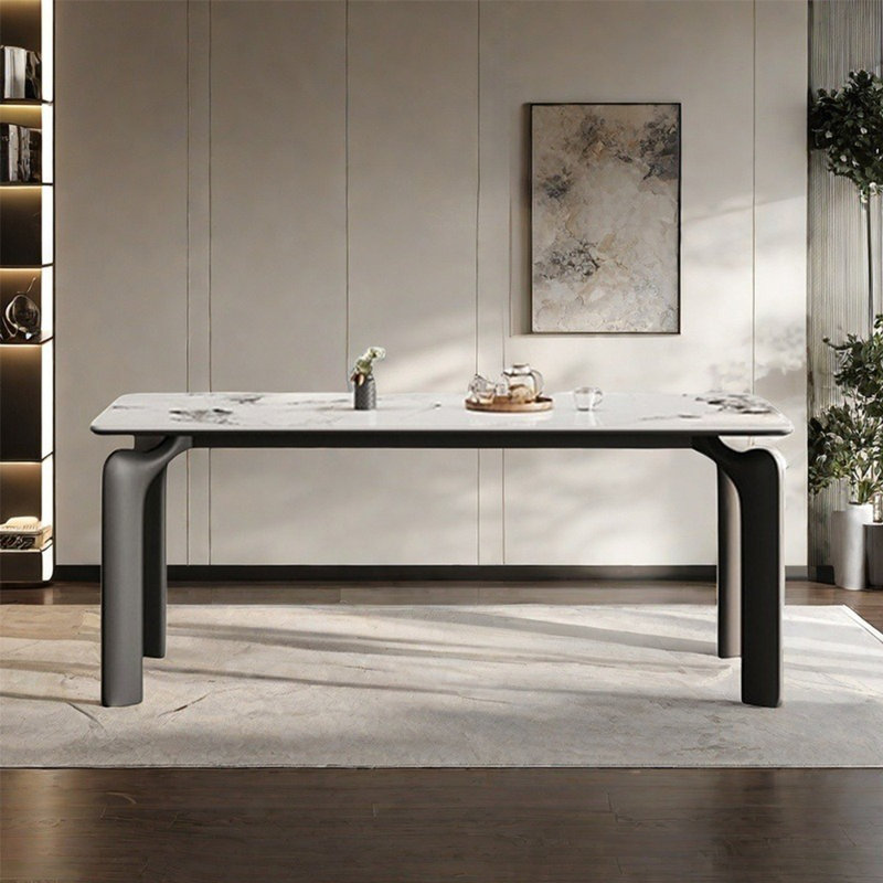 Table de salle à manger rectangulaire French French, H 29,5 po x L 86,6 po x l 35,4 po