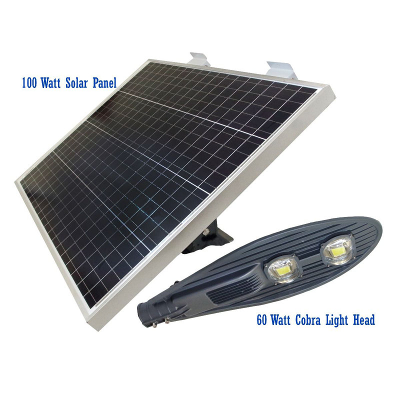 Éclairage de zone de sécurité à DEL 60 watts à énergie solaire Dusk to Dawn