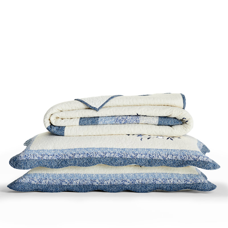 Simona Cotton Floral Sham Set, Standard/Twin