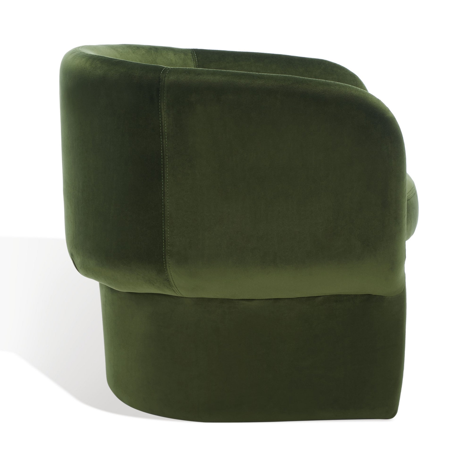 Cambry Upholstered Barrel Chair, Forest Green