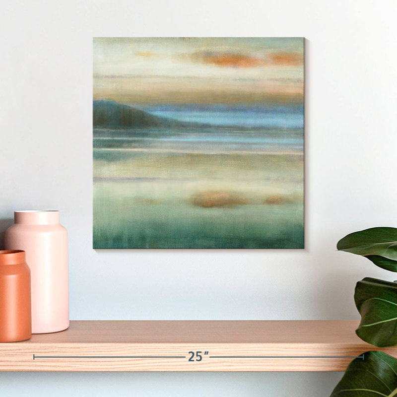 Adeliza Coastal Sunset Abstract, H 16 po x l 16 po