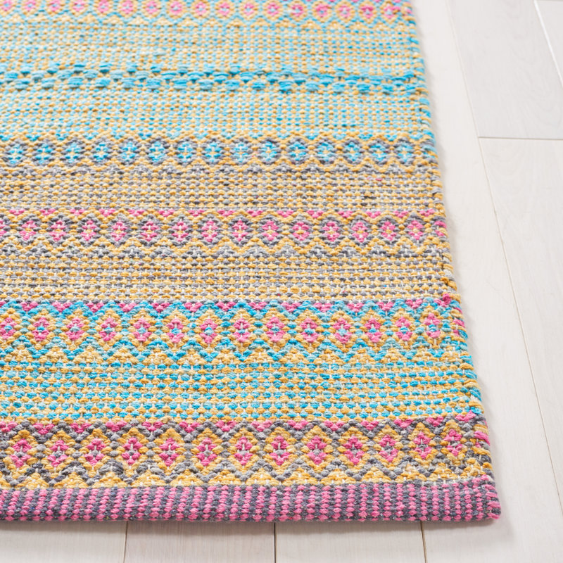 Tapis rayé en coton Montauk, Rectangulaire 3 pi x 5 pi
