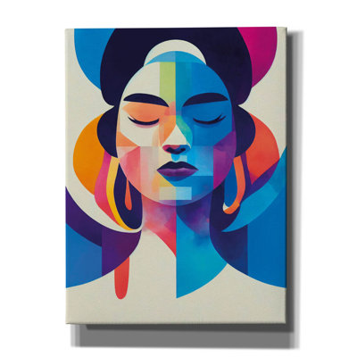 «Colorful Portrait» par Design Fabrikken, art mural sur toile