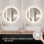 Miroir de salle de bain rond Naliyah-274619291