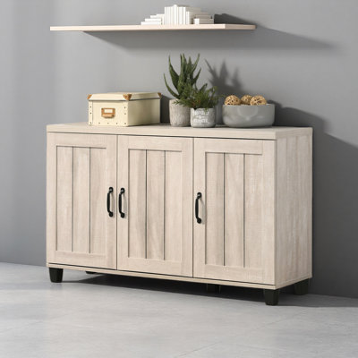 45"W Finish 3-Door Shoe Cabinet