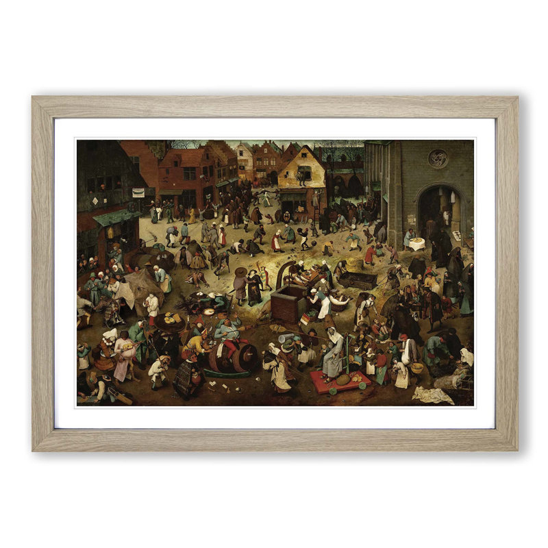 Pieter Bruegel The Elder - Single Picture Frame Painting, Oak
