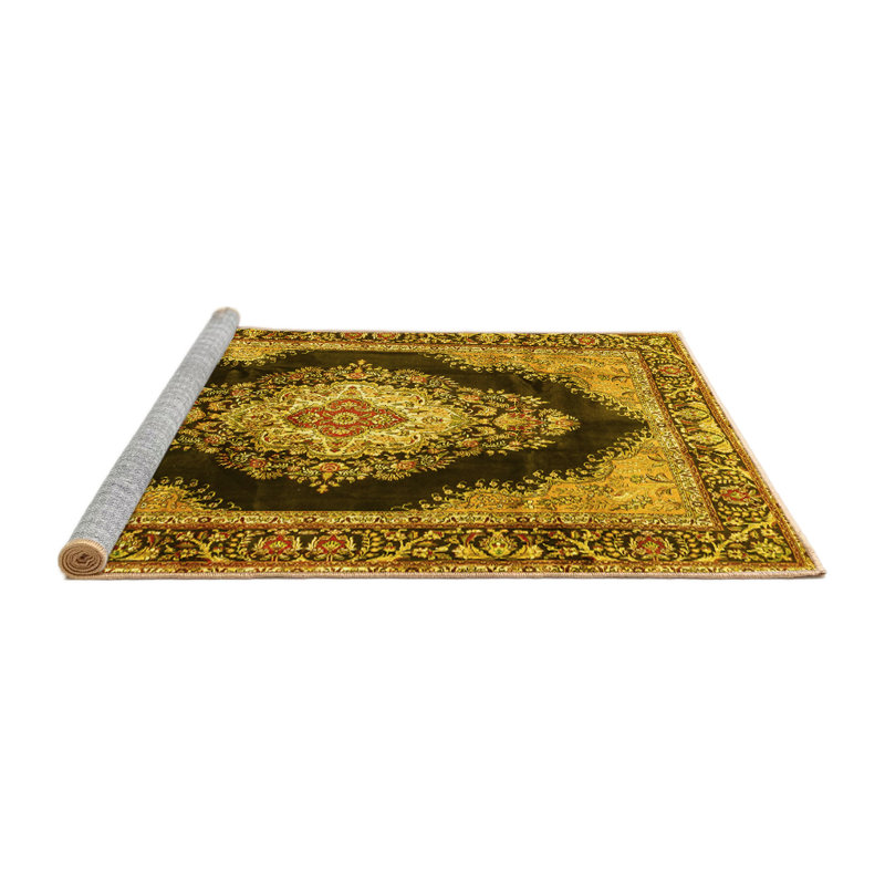Chrishawna Washable Oriental Indoor Rug, Round 7'