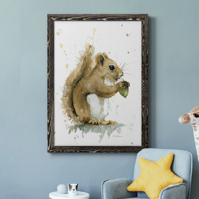 Récolte d'écureuil, peinture sur toile