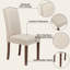 Chaise de salle à manger à dossier plein et garniture cloutée Rucha-965681544