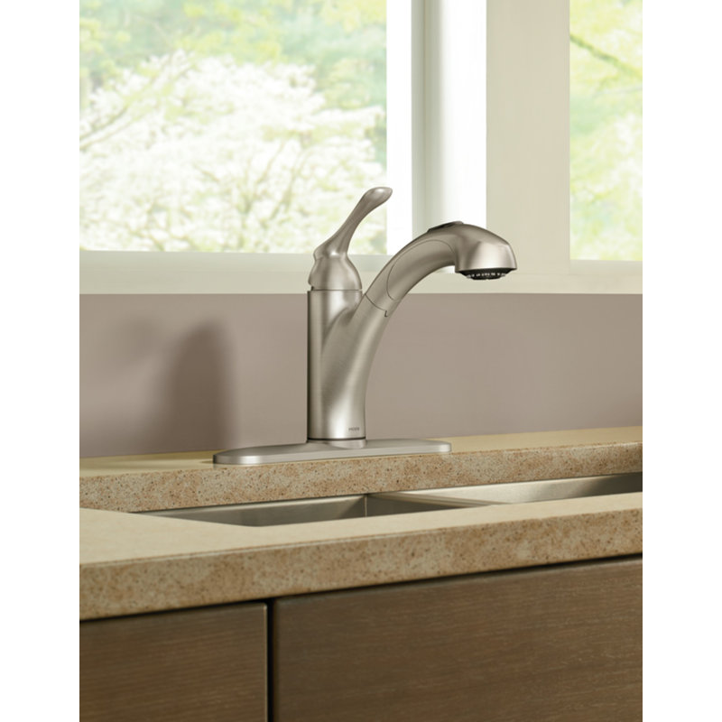 Banbury Single Handle Kitchen Faucet, Spot Resistant Stainless Steel