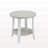Anze Contemporary Round Wood Shelf End Table in White Finish
