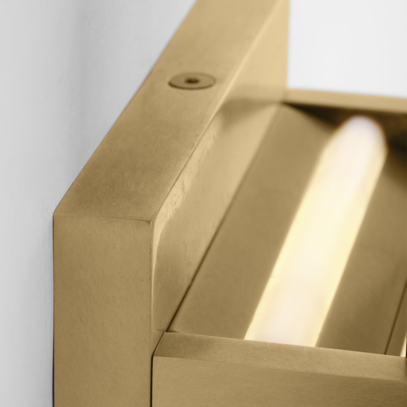 Flyta 1 - Light LED Flush Mounted Sconce, Transparent Smoke