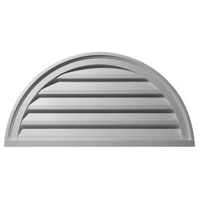 Half Round Gable Vent Louver, Non-Functional