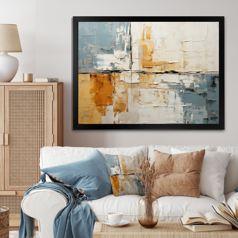 Gerrid Collage Fusion VIII - Print, Black Picture Framed, 12" H x 20" W x 1" D