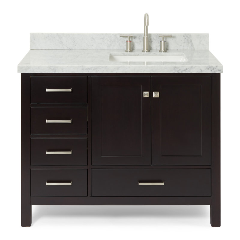 Ensemble de meuble-lavabo simple 43 po Cambridge, Espresso