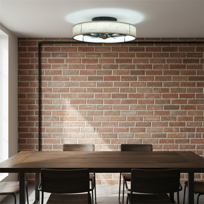 Blade Ceiling Fan With Remote Control, Quiet Dc Motor Ceiling Fan, Excluding Light Bulbs