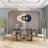 78" Glass Top Metal Base Dining Table-1814512462