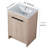 Jeliana 24'' Single Bathroom Vanity with Ceramic Top，2 Soft Close Doors and 1 Adjustable Shelf-1157815342