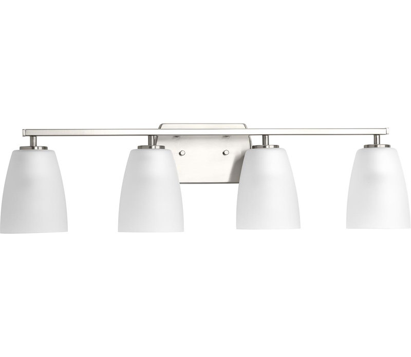 Éclairage pour meuble-lavabo à intensité variable Devi, Nickel brossé