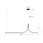 Thread 5-ft Brushed Gold dimmable LED Linear Pendant with Remote Driver-124959344-124959343