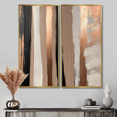 «Brown and Black Beyond Boundaries IV» - Grandes impressions d'art abstrait sur toile