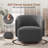 Caysey Boucle Swivel Accent Chair-102476749