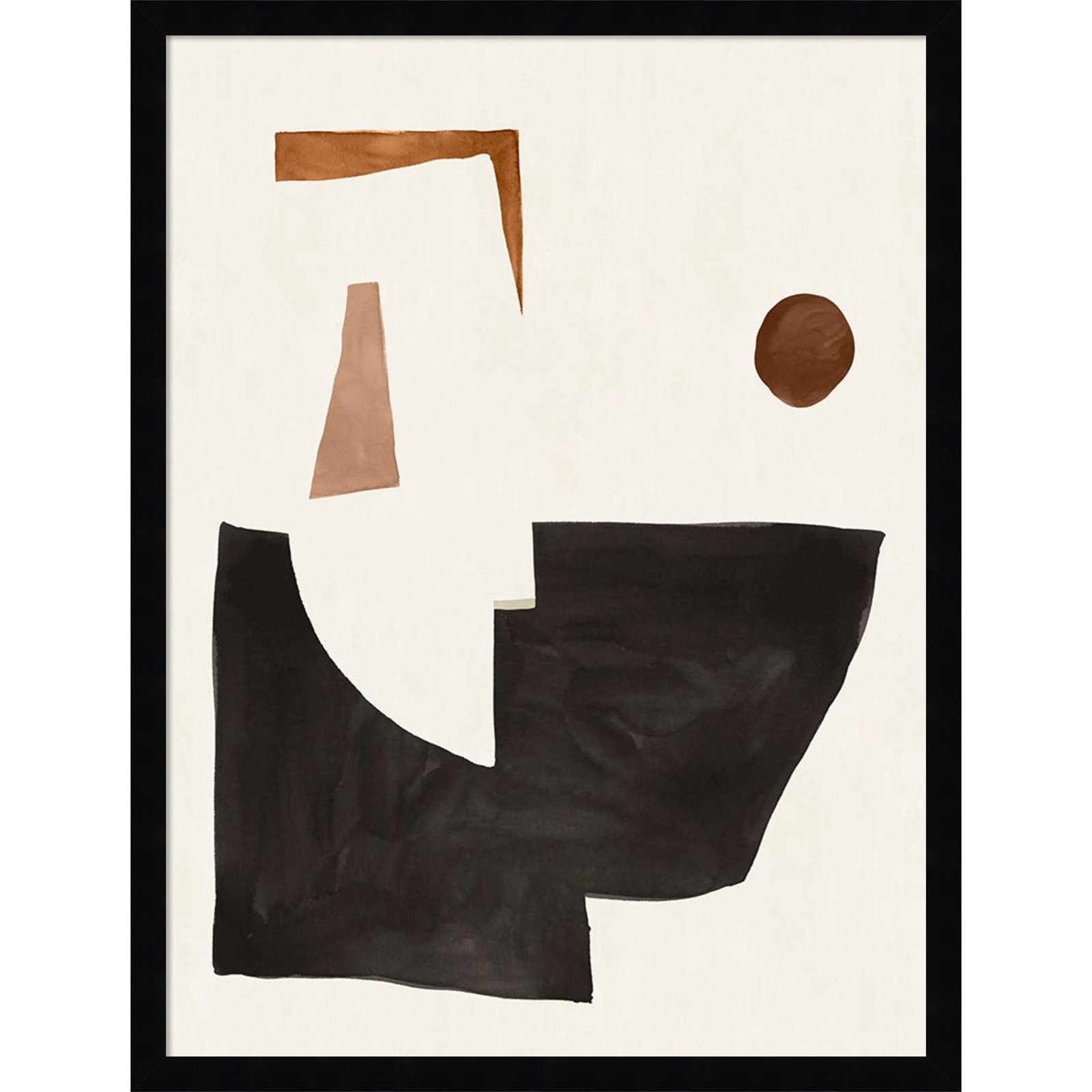 Blockway II Print by Sozi, Black, 19" W x 25" H